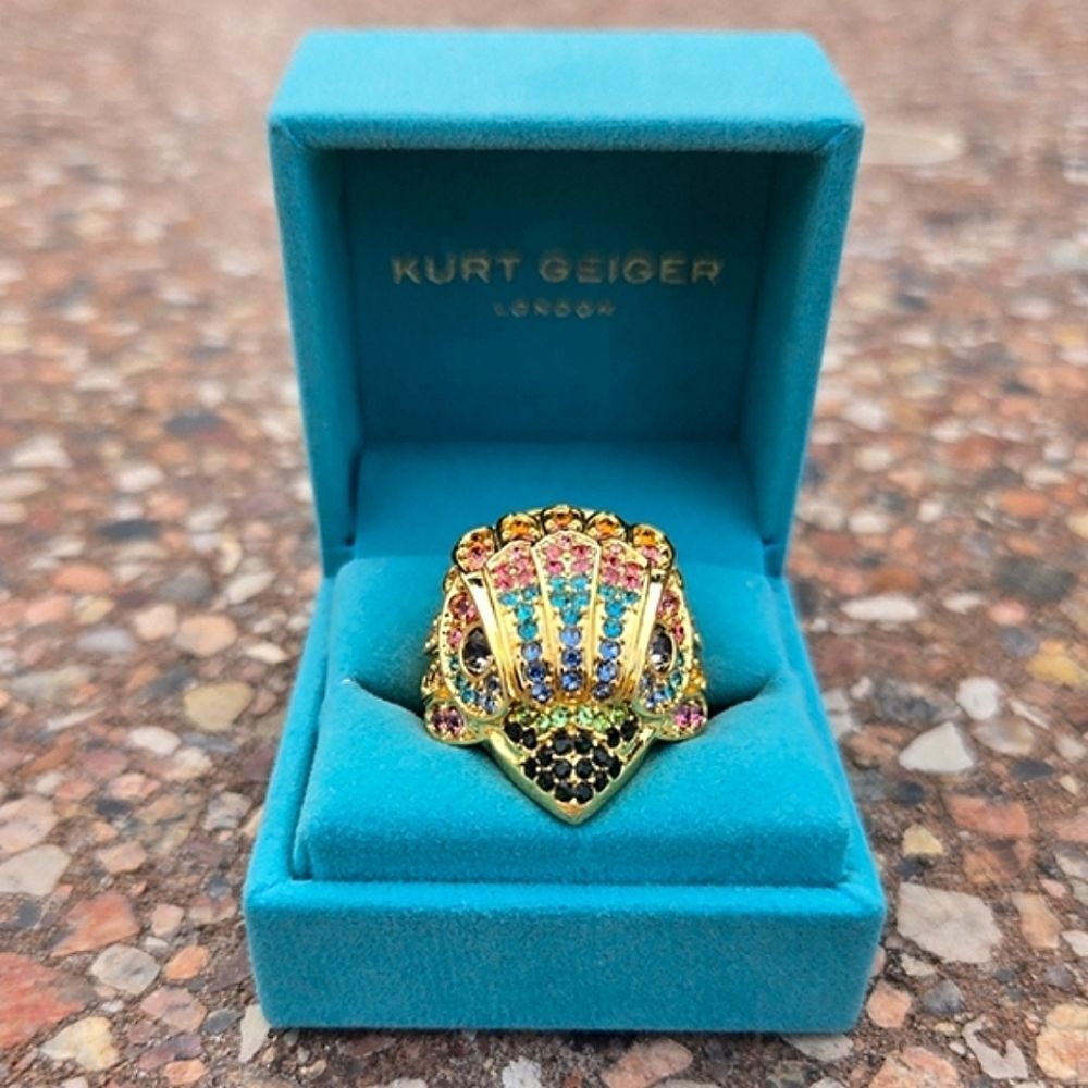 NEW Kurt Geiger Eagle Pave Ring Sz 7
